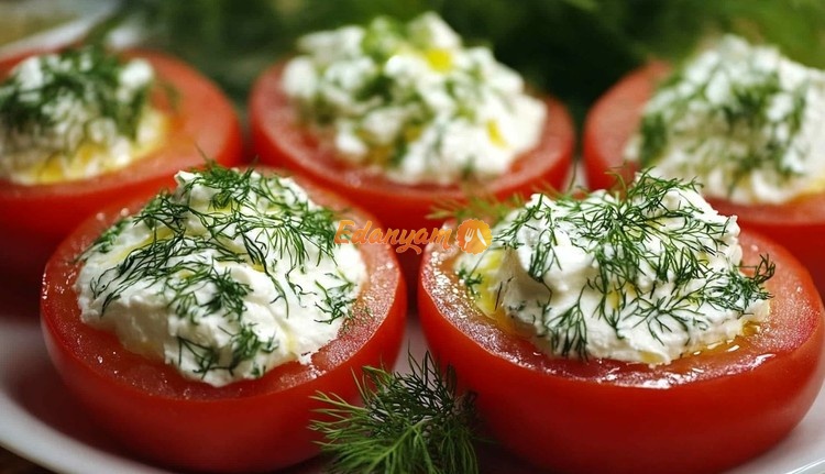 Помидоры с сыром и чесноком