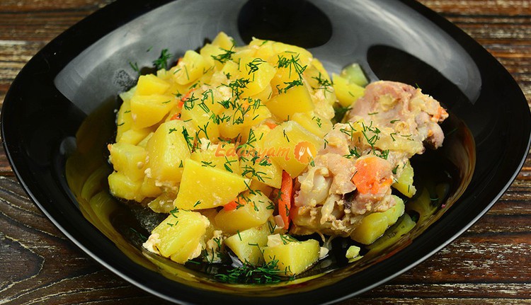 Курица с картошкой в банке 