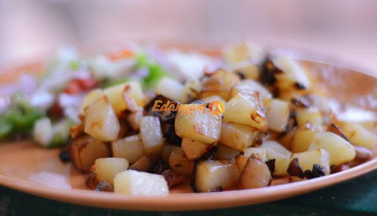 Жаренный картофель с грибами