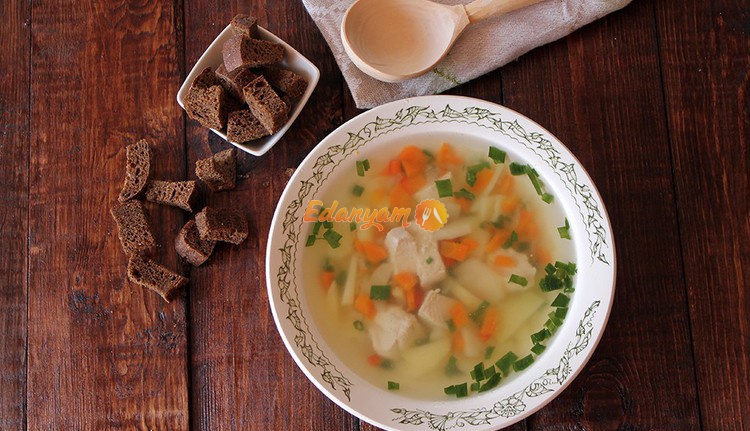 Суп с курицей и картофелем