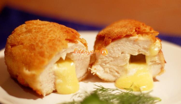 Куриная грудка фаршированная сыром
