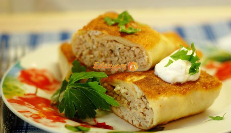 Блинчики с мясом